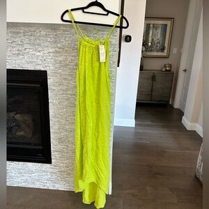 NWT Puro Lino Green Maxi Dress